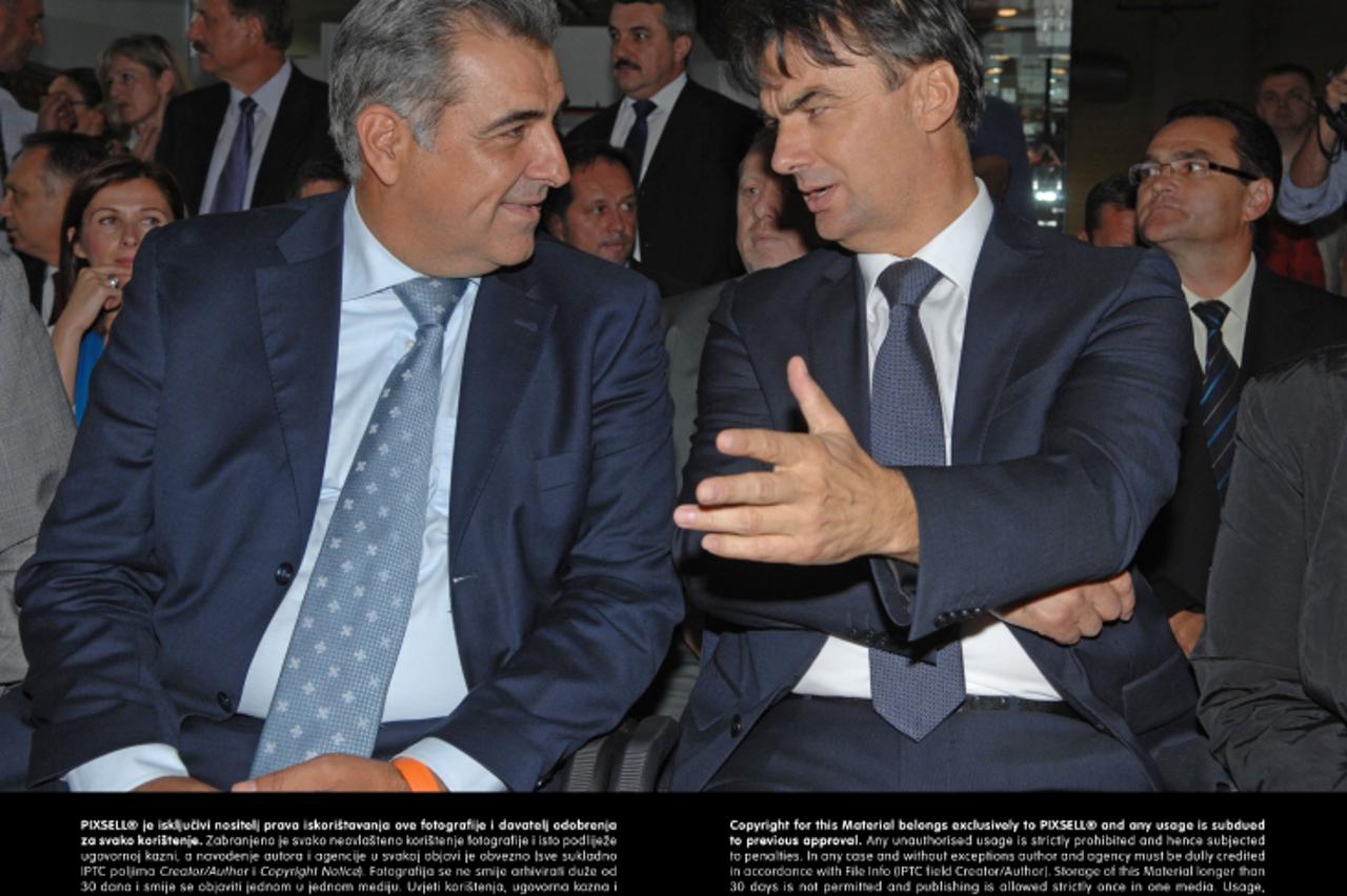 '06.09.2012., Krapina - Otvornje 20. Zagorskog gospodarskog zbora. Gospodarski zbor je otvorio podpredsjednik Vlade RH Branko Grcic. Branko Grcic i Nadan Vidosevic. Photo: Matija Topolovec/PIXSELL'