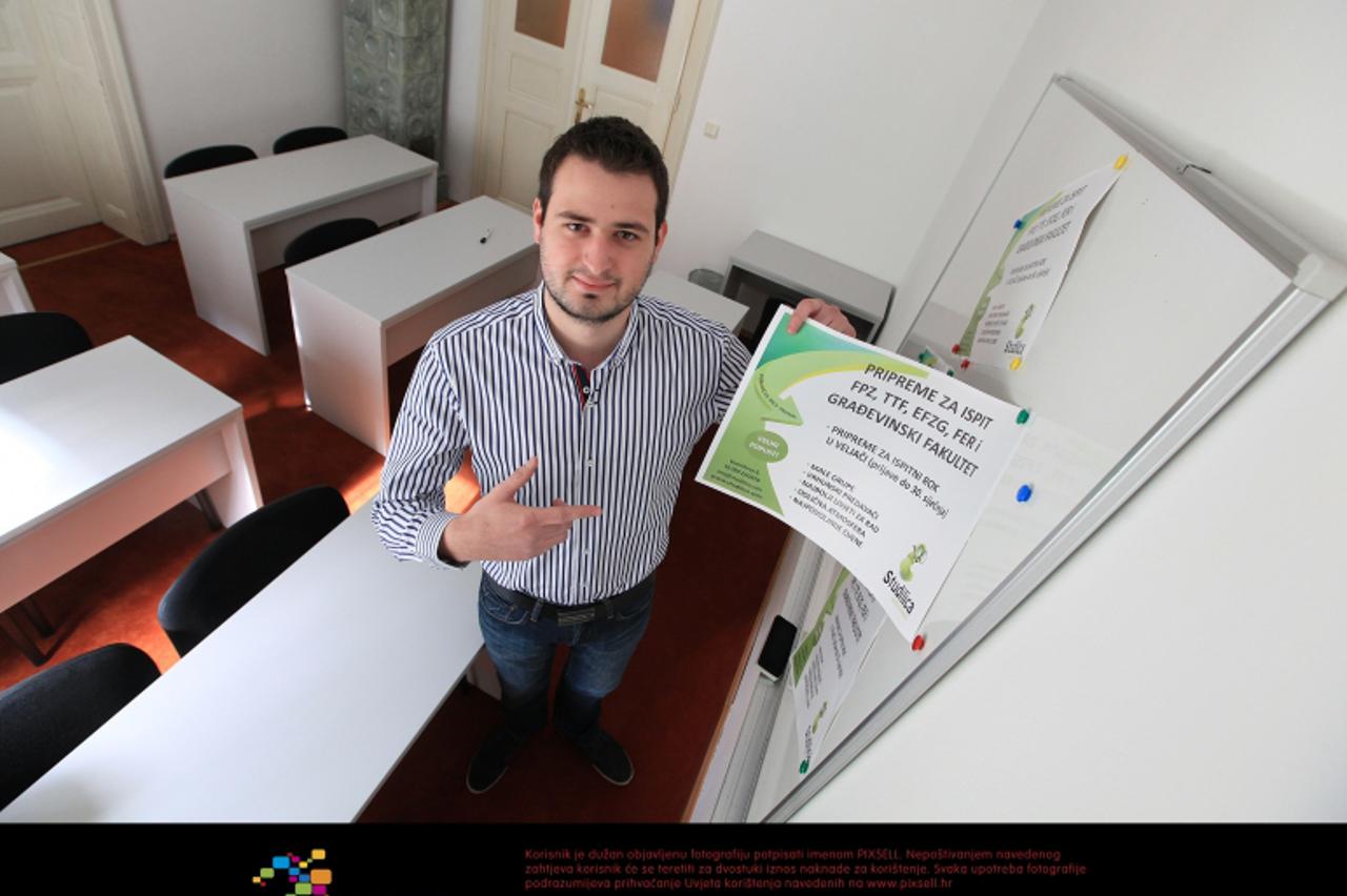 '21.02.2012., Zagreb - Mihael Arlovic, voditelj Ucilice, agencije za pripremu studenata za prijemne ispite na fakultete. Photo: Robert Anic/PIXSELL'