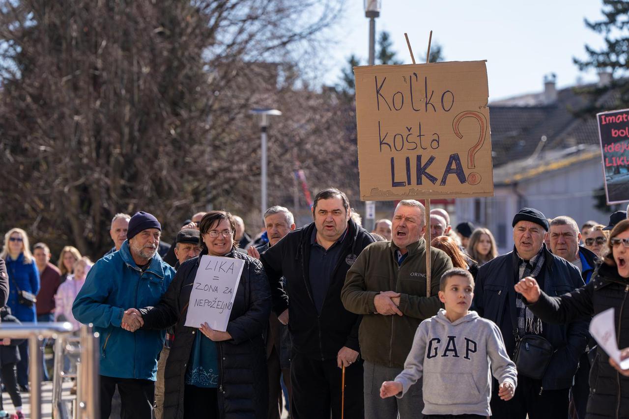 Korenica: Prosvjed protiv migrantskog centra u Željavi