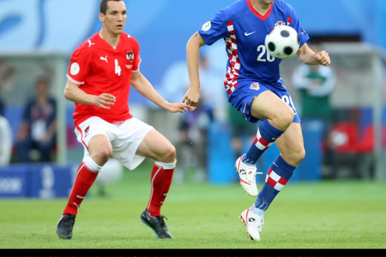 '08.06.2008., Bec, Austrija - Prva utakmica Hrvatske reprezentacije na EURO 2008 na stadionu Ernst Happel protiv reprezentacije Austrije. Hrvatska je u skupini B sa reprezantacijama Austrijom, Njemack