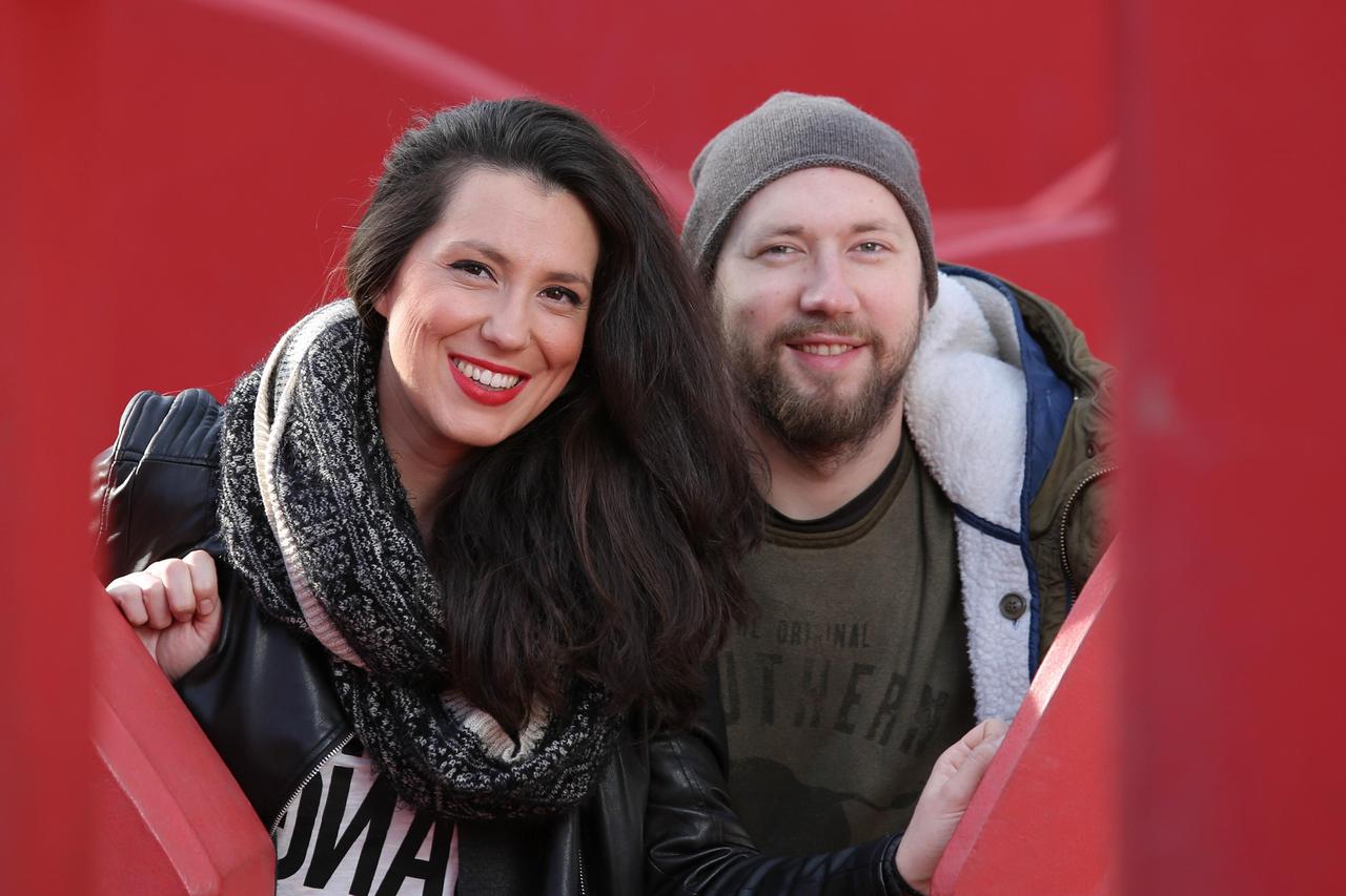13.01.2015., Zagreb - Lara Antic i Hrvoje Prskalo, clanovi zagrebackog retro pop/blues benda Bang Bang, koji nastupa na 62. Zagrebackom festivalu.  Photo: Tomislav Miletic/PIXSELL