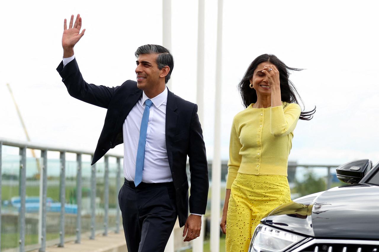 Launch of Britain's Conservative Party manifesto in Northamptonshire