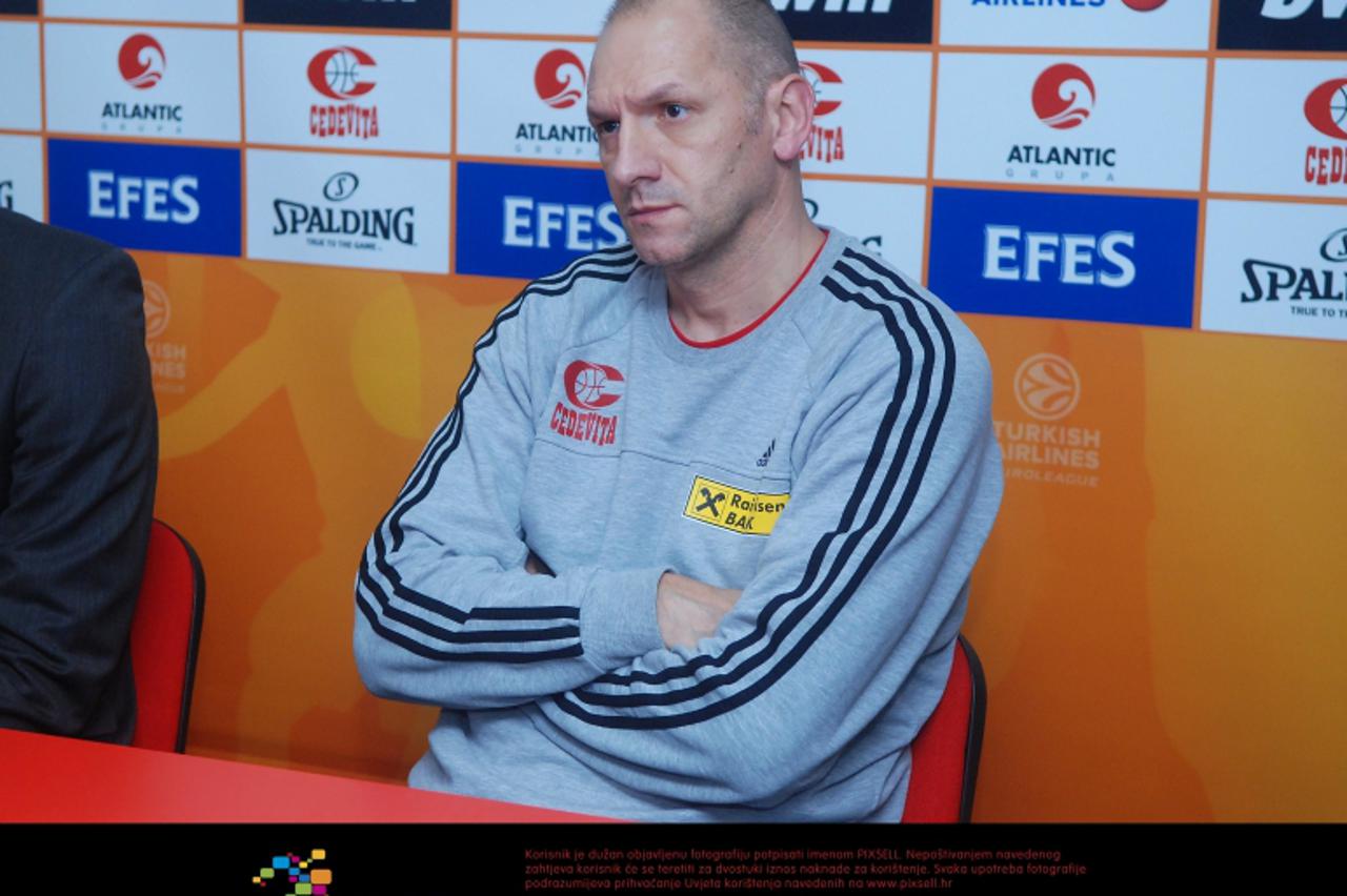 '18.11.2012., Zagreb, Dom sportova - Konferencija za medije KK Cedevite zbog ostavke trenera Boze Maljkovica. Jaksa Vulic.  Photo: Luka Stanzl/PIXSELL'