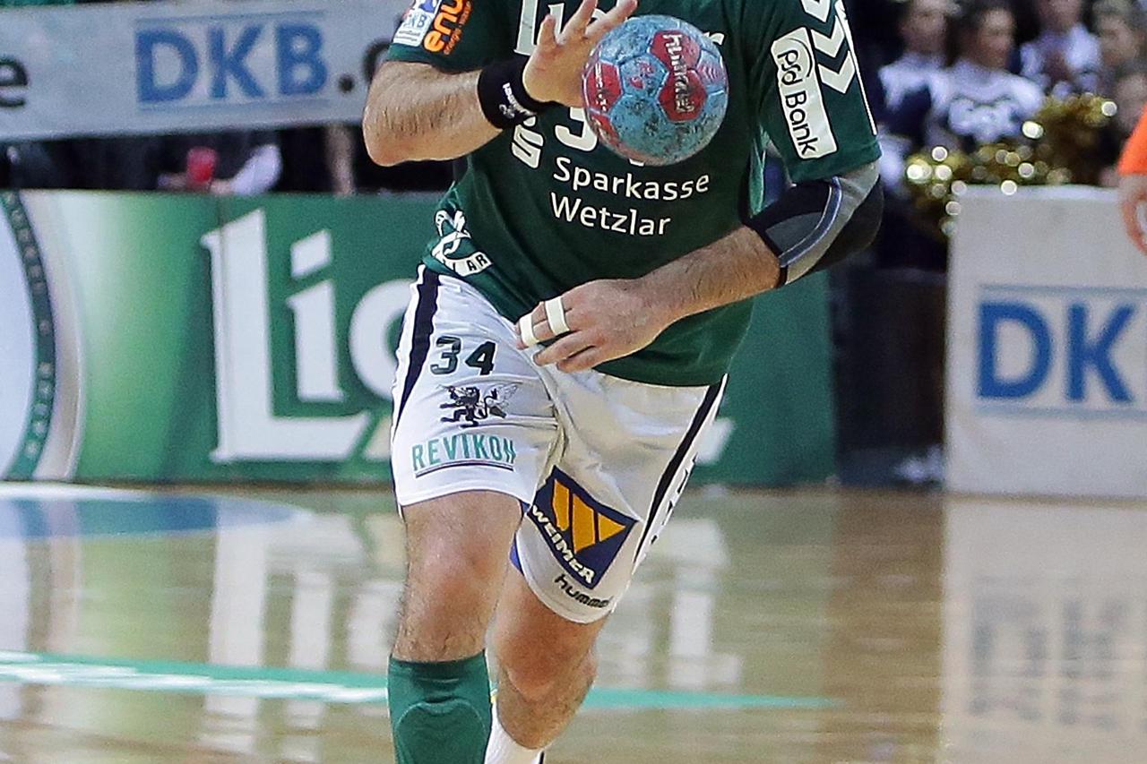 08.02.2014, xovx, Handball HBL, HSG Wetzlar - HSV Hamburg Ivano Balic (HSG Wetzlar), Freisteller. Foto: Huebner/Vogler/DPA/PIXSELL