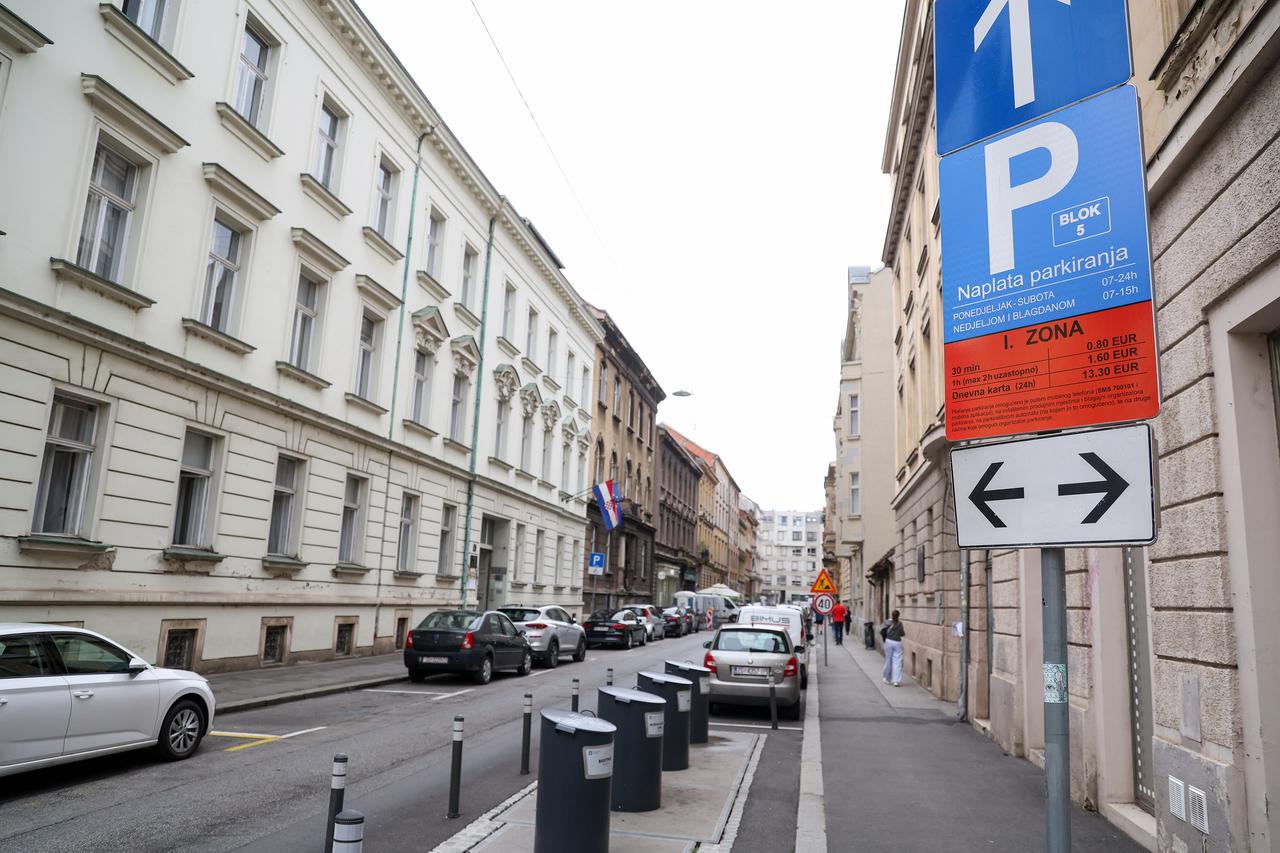 Blokovsko parkiranje u centru Zagreba