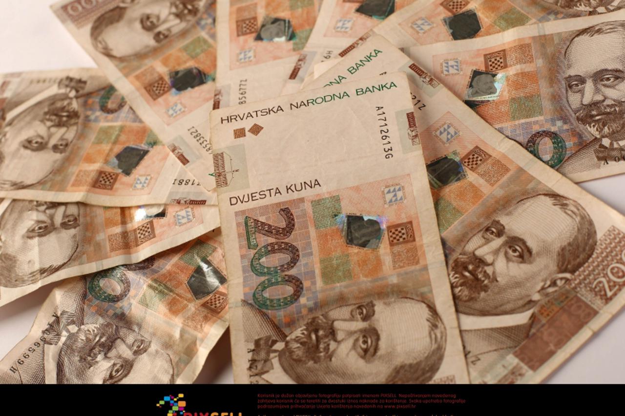 \'28.12.2009., Zagreb - Novcanica od 200 kuna, ilustracija.  Photo: Davor Puklavec/PIXSELL\'