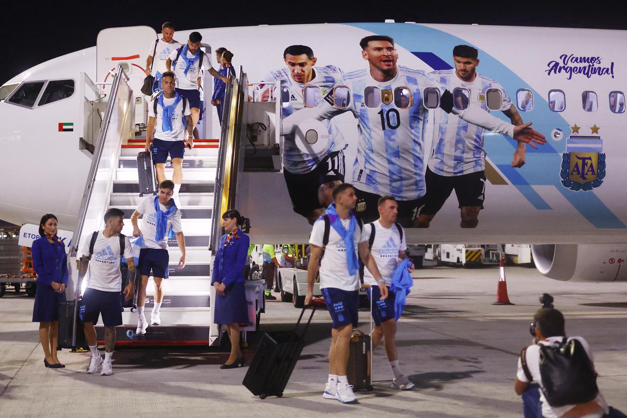FIFA World Cup Qatar 2022 Arrival - Argentina team arrives in Doha