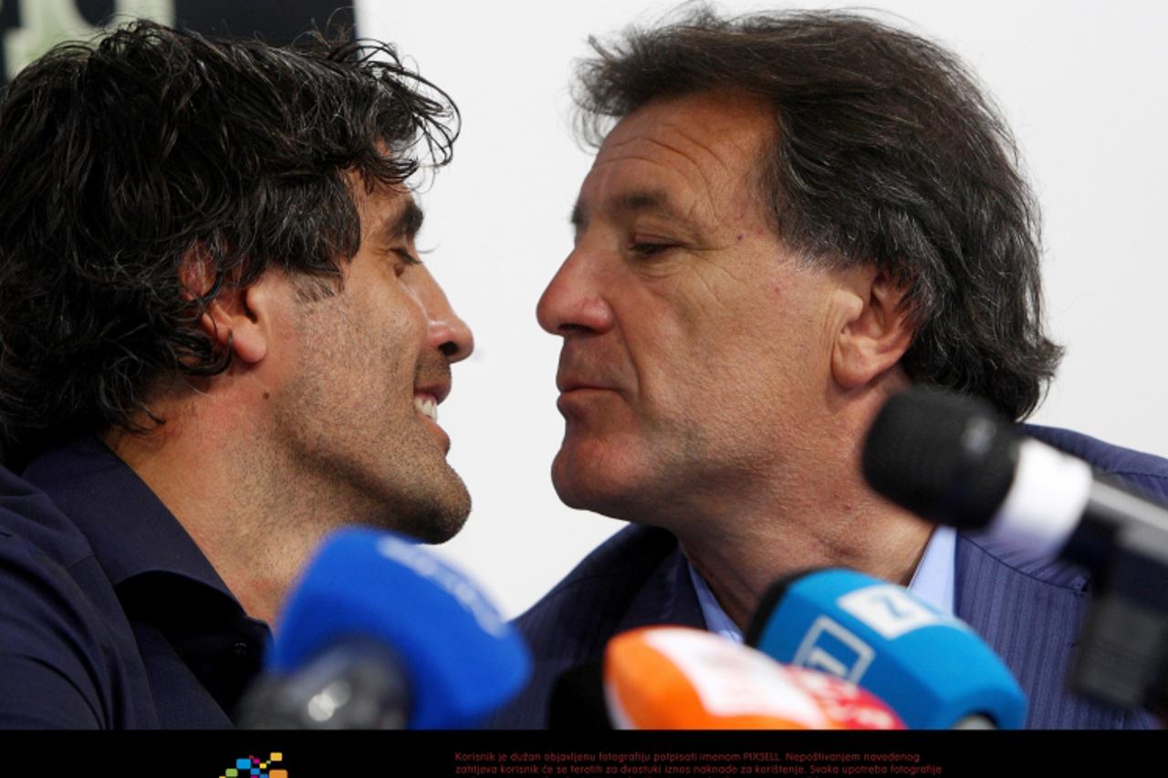 \'31.08.2011., Zagreb -  Konferenciju za novinare u GNK Dinamu odrzali su Kruno Jurcic, Igor Biscan, Zoran Mamic i Zdravko Mamic. Photo: Zeljko Hladika/PIXSELL\'