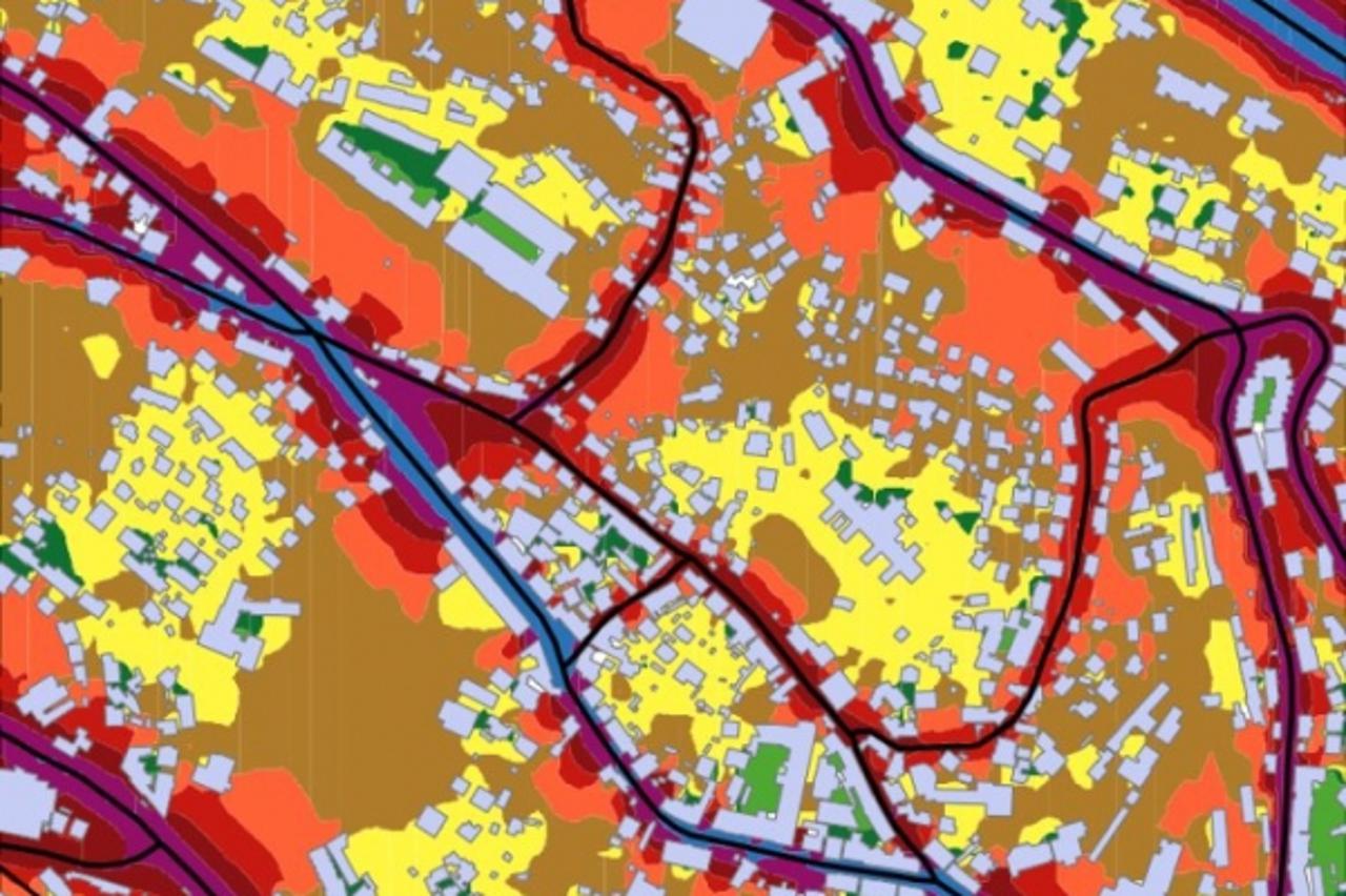 \'Karta buke, primjer na dijelu grada Rijeke\'