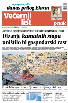 Večernji list naslovnica