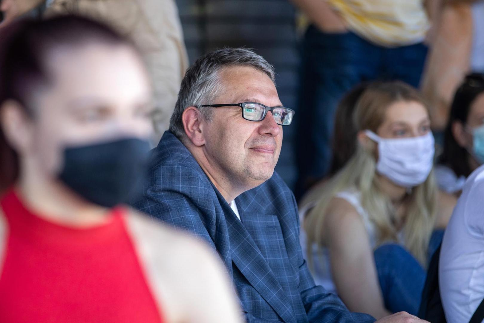 09.07.2020., Zagreb - Prosvjed studenata Filozofskog fakulteta protiv rektora Borasa. Photo: Davor Puklavec/PIXSELL