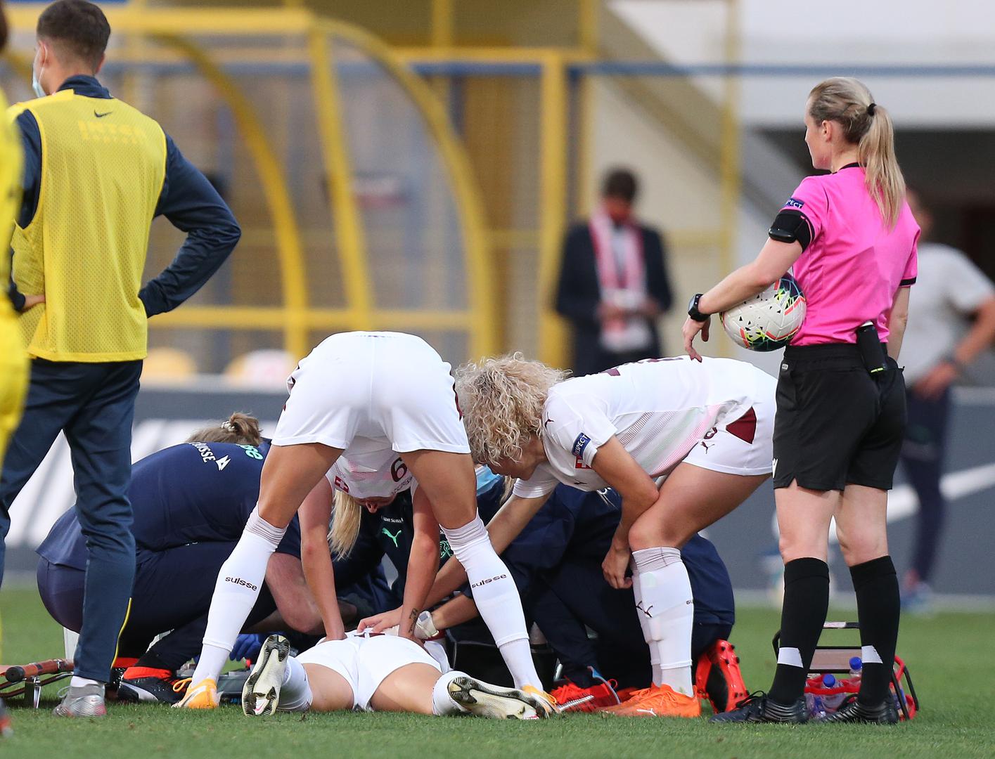 18.09.2020., Zapresic - Kvalifikacijska utakmica za zensko nogometno EP, Hrvatska - Svicarska. Photo: Marko Prpic/PIXSELL