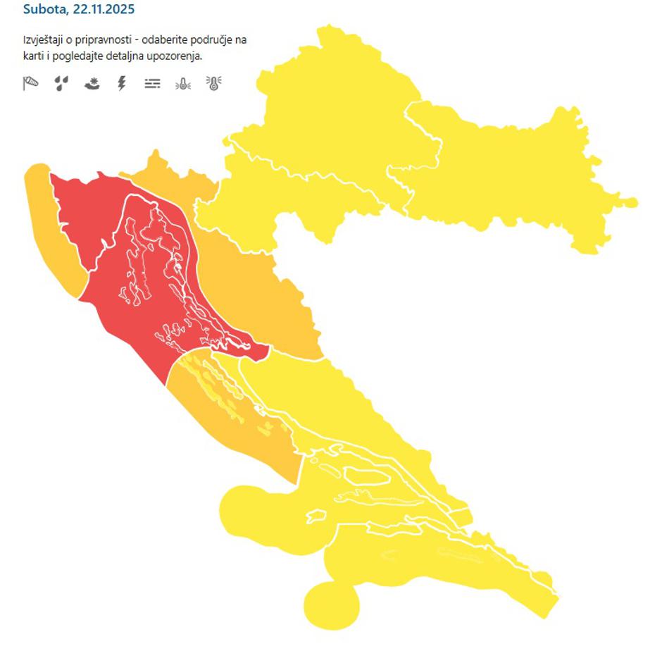 Upozorenja za nedjelju