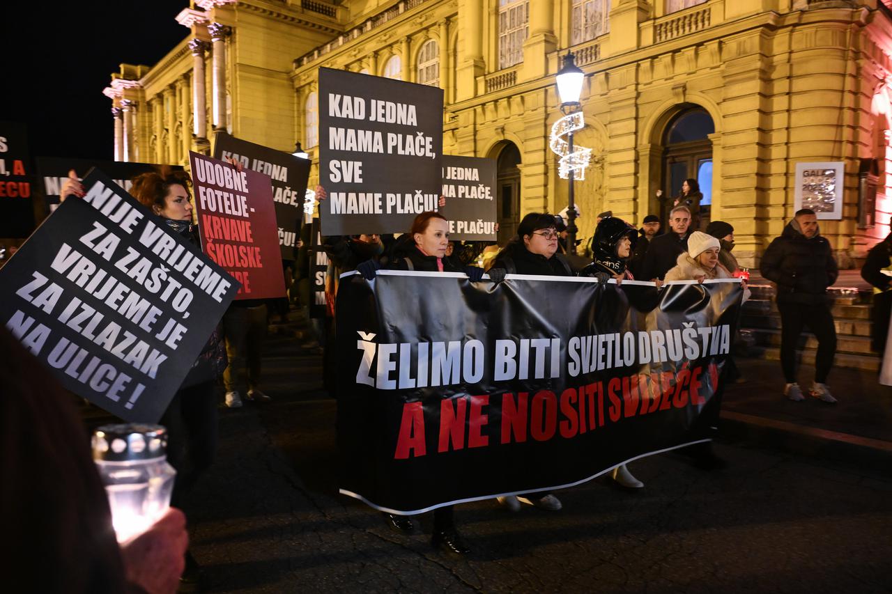 Zagreb: Počelo okupljanje sudionika mirnog mimohoda Za sigurnu školu