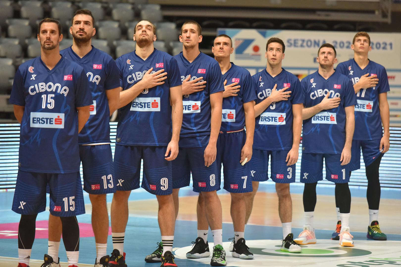 25.09.2020., dvorana Kresimira Cosica, Zadar - HT Premijer liga, 02. kolo, KK Zadar - KK Cibona. Ivan Novacic, Kristijan Krajina, Mate Vucic, Filip Bundovic, Igor Maric, Kresimir Radovcic, Roko PrkacinPhoto: Dino Stanin/PIXSELL