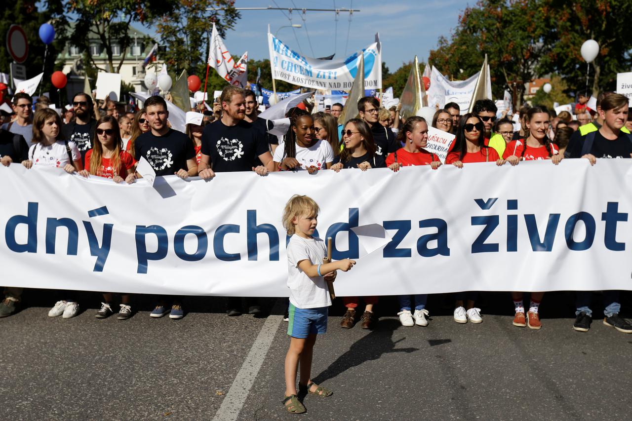 Marš za zabranu pobačaja u Bratislavi