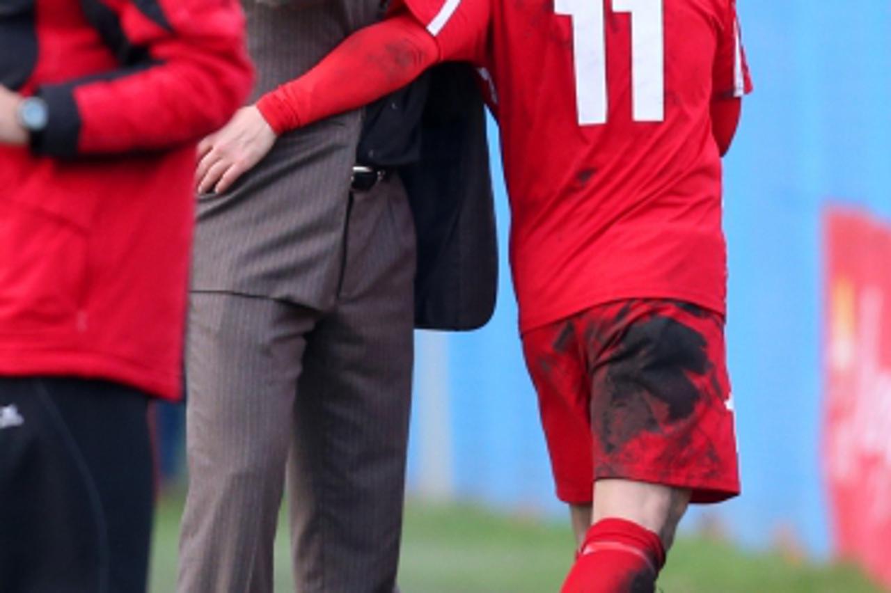 '27.11.2012., Sveti Ivan Zelina - Cetvrtfinale Hrvatskog nogometnog kupa, NK Zelina - HNK Hajduk. Drazen Biskup, Josip Fucek.  Photo: Slavko Midzor/PIXSELL'