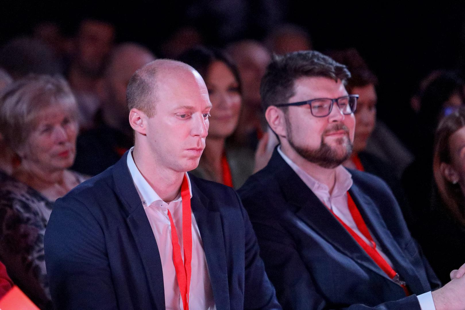 16.02.2024., Zadar - U Knezevoj palaci odrzan je skup SDP-a "Borba za dostojanstvo". predsjednik SDP-a Zadar Daniel Radeta Photo: Sime Zelic/PIXSELL