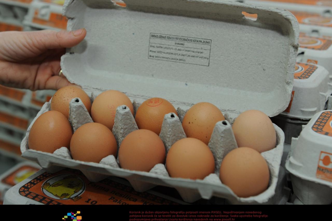 '03.04.2012., Pakovo Selo - Kako se blize Uskrsnji blagdani tako je i prodaja i proizvodnje jaja na samom vrhuncu. Farma nesilica Kolariste u vlasnistvu Petrovic Petra radi punim pogonom. Photo: Hrvoj