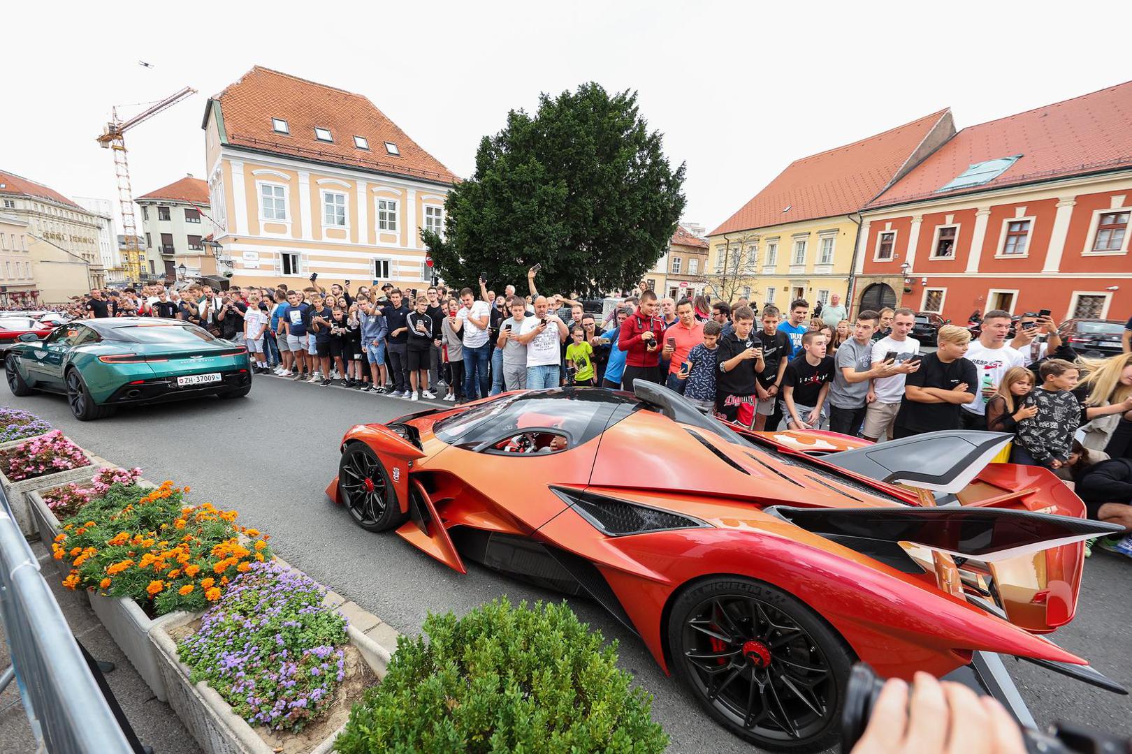 02.09.2022., Zagreb - Ceremonija predstavljanja automobila Supercar Owners Circle Croatia 2022 ispred Katedrale. Photo: Luka Stanzl/PIXSELL