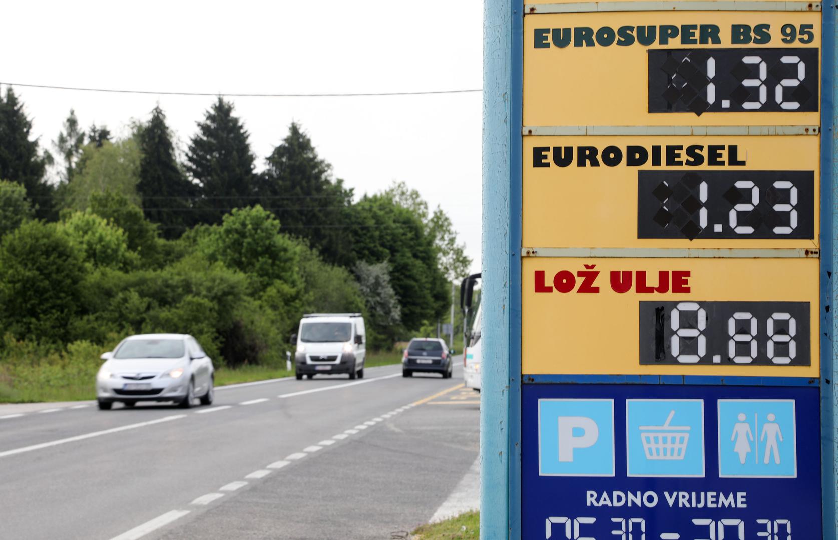 U svibnju 2023. došlo je do trenda pada cijena goriva pa je tako na benzinskim crpkama u Hrvatskoj benzinsko gorivo stajalo 1,32 EUR/l (9,95 kn/l) (smanjenje 0,08 EUR/l). 