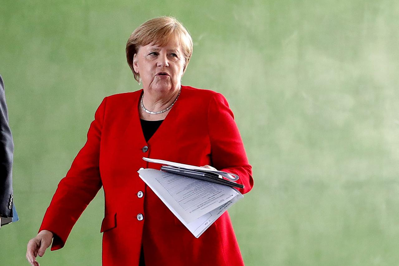 German Chancellor Merkel speaks on COVID-19 measures after meeting regional leaders