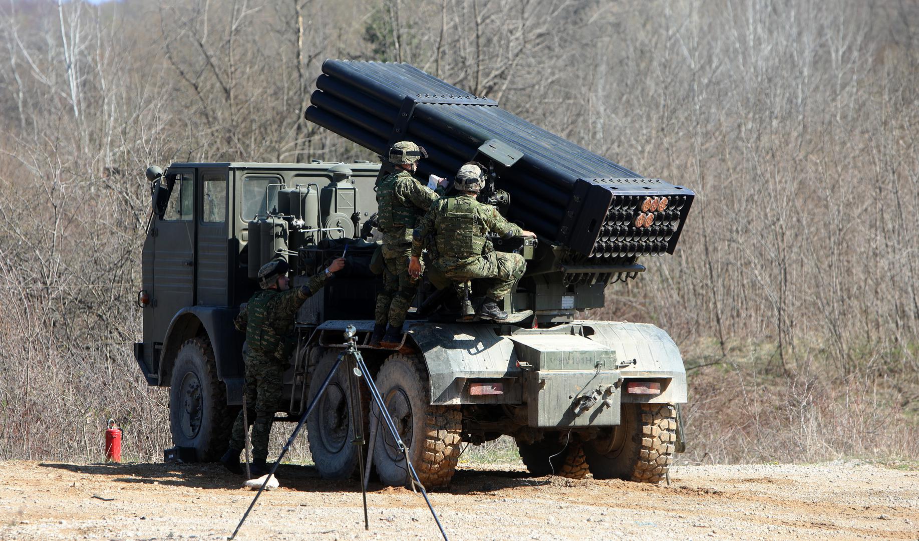 21.04.2021., Slunj - Na vojnom poligonu "Eugen Kvaternik" na Slunju odrzan je prvi dio vojne vjezbe "Stabilnost 21/1", koja se provodi u okviru "Hrvatskog bedema 1991.-2021.", niza vojnih vjezbi povodom 30. obljetnice Hrvatske vojske. Na poligonu u Slunju provodi se ocjenjivanje snage 8. hrvatskog kontingenta za sudjelovanje u NATO aktivnosti ojacane prednje prisutnosti (Enhanced Forward Presence – eFP) u Republici Poljskoj.Nositelj vojne vjezbe je Hrvatska kopnena vojska,  sudjeluje do 400 pripadnika Hrvatske kopnene vojske, Hrvatskog ratnog zrakoplovstva, Zapovjednistva za potporu, Vojne policije i Zapovjednistva za kiberneticki prostor.  Photo: Kristina Stedul Fabac/PIXSELL