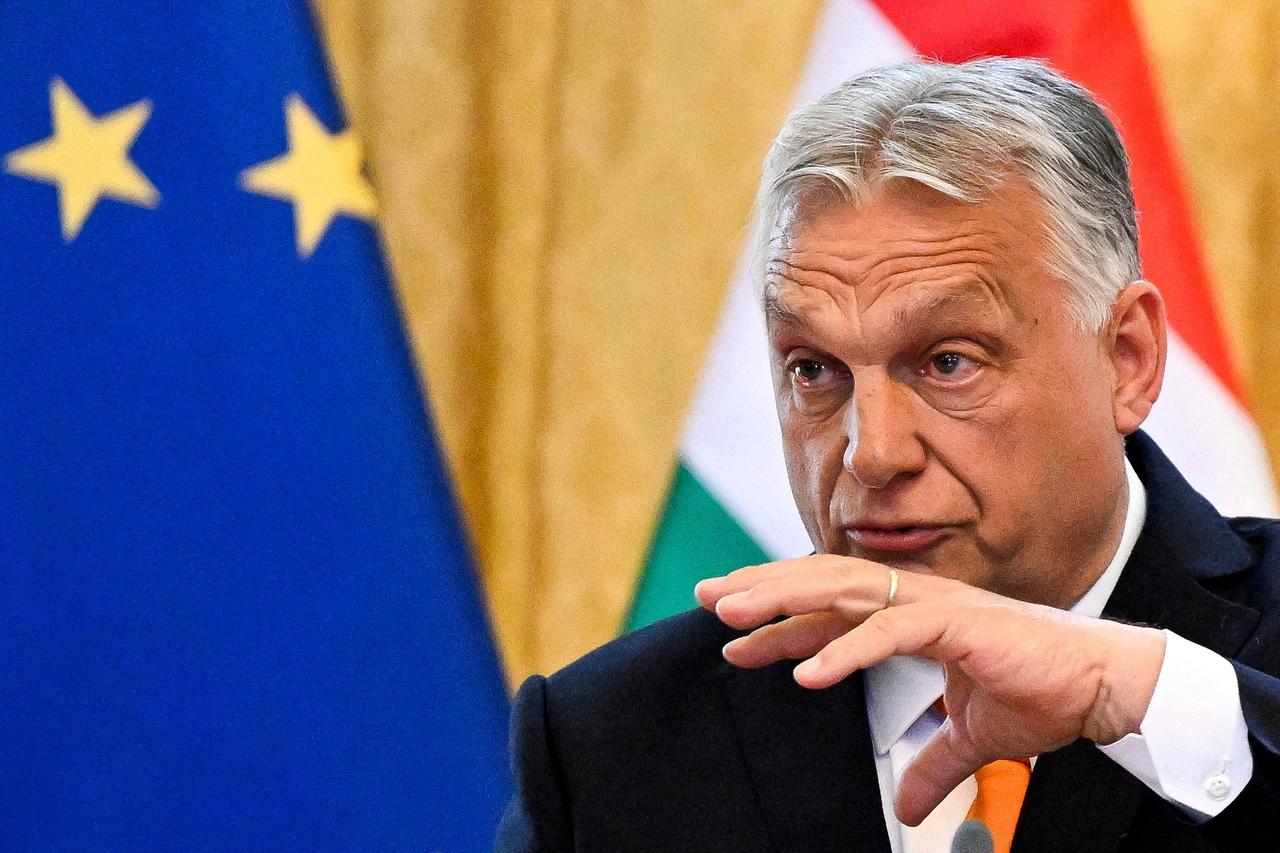 FILE PHOTO: Hungarian PM Viktor Orban during his Slovakia visit