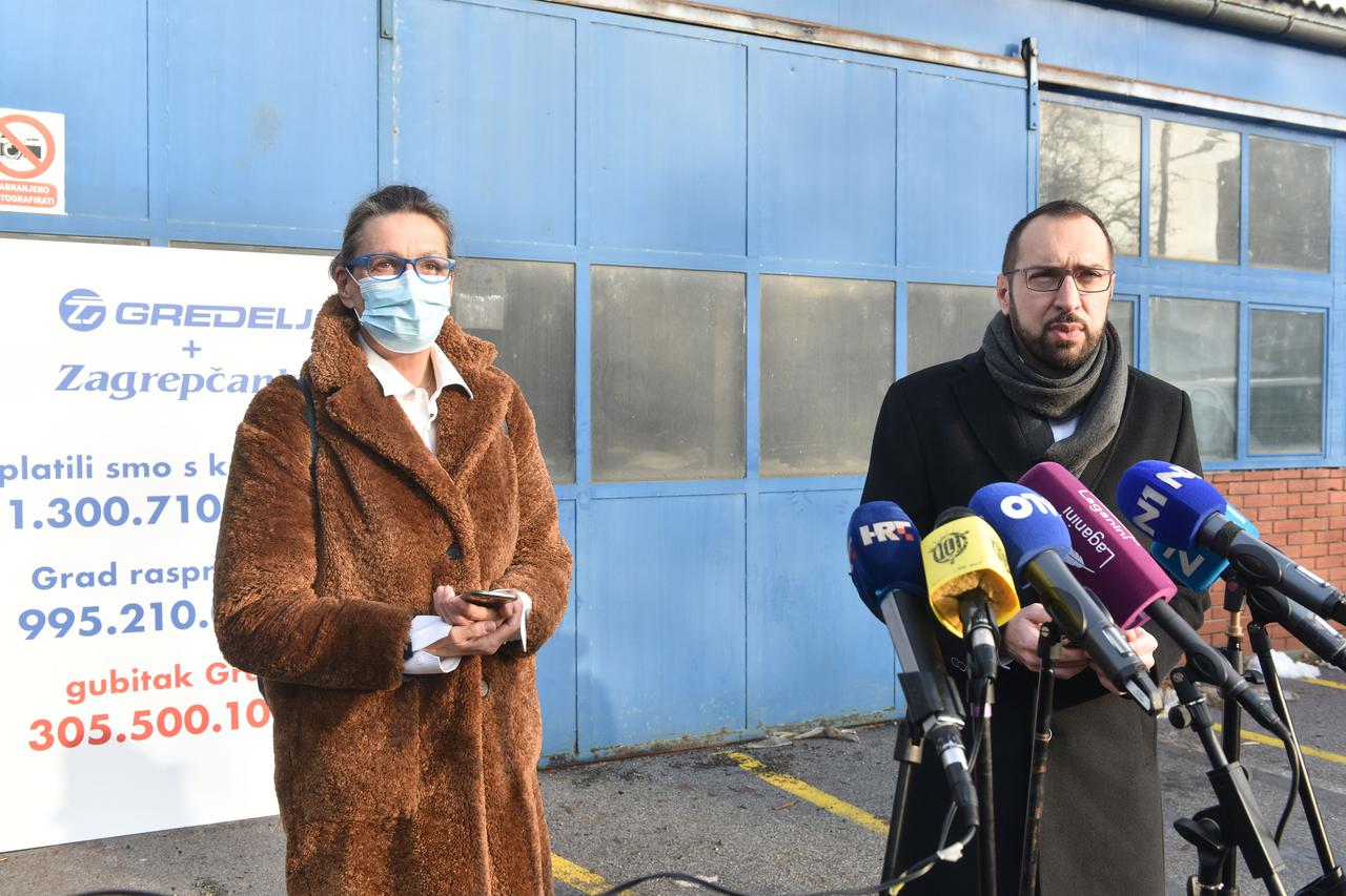 Konferencija unutar kompleksa TŽV Gredelj o najavi gradonačelnika o prodaji zemljišta