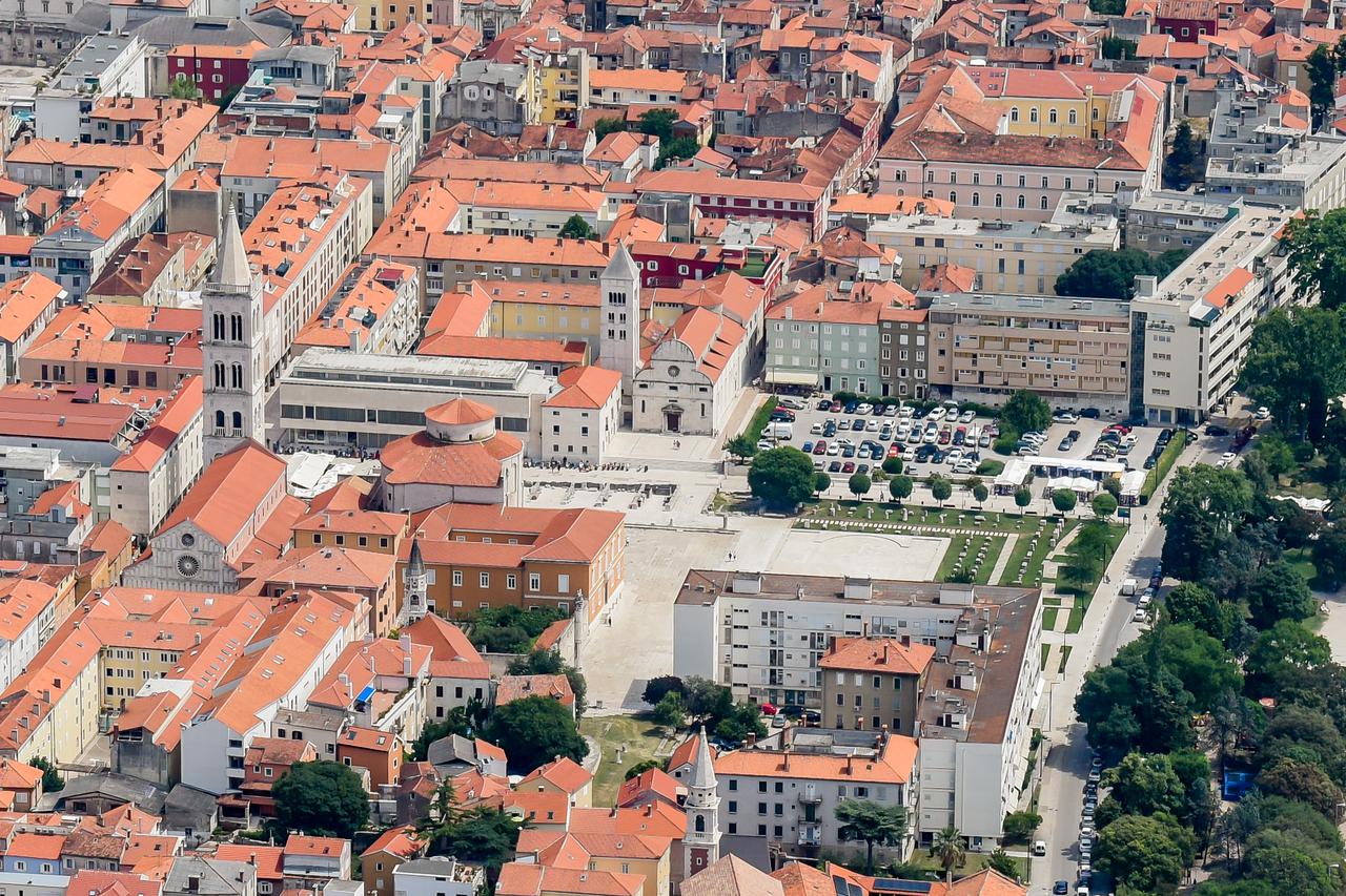 Pogled iz zraka na Grad Zadar