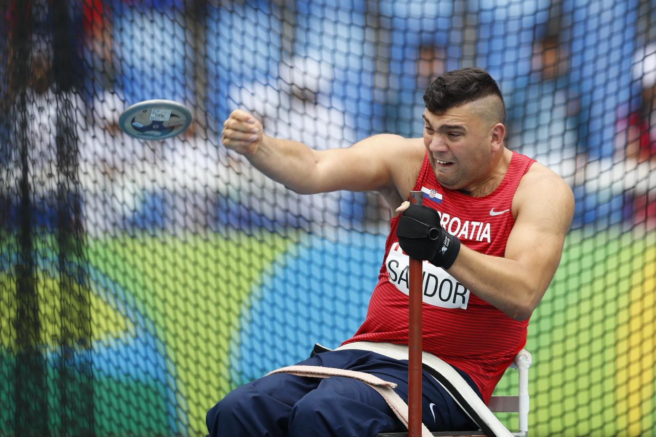 2016 Rio Paralympics - Athletics - Men's Discus Throw - F52 - Olympic Stadium - Rio de Janeiro, Brazil - 08/09/2016. Velimir Sandor of Croatia competes  REUTERS/Jason Cairnduff FOR EDITORIAL USE ONLY. NOT FOR SALE FOR MARKETING OR ADVERTISING CAMPAIGNS.