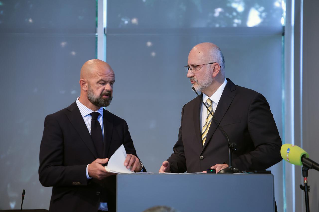 Zagreb: Izjavu za medije dali su Ivan Novaković i Marko Bogdanović