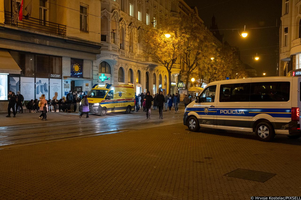 Zagreb: Policija osigurava prostor oko Jelačićeva trga nakon masovne tučnjave