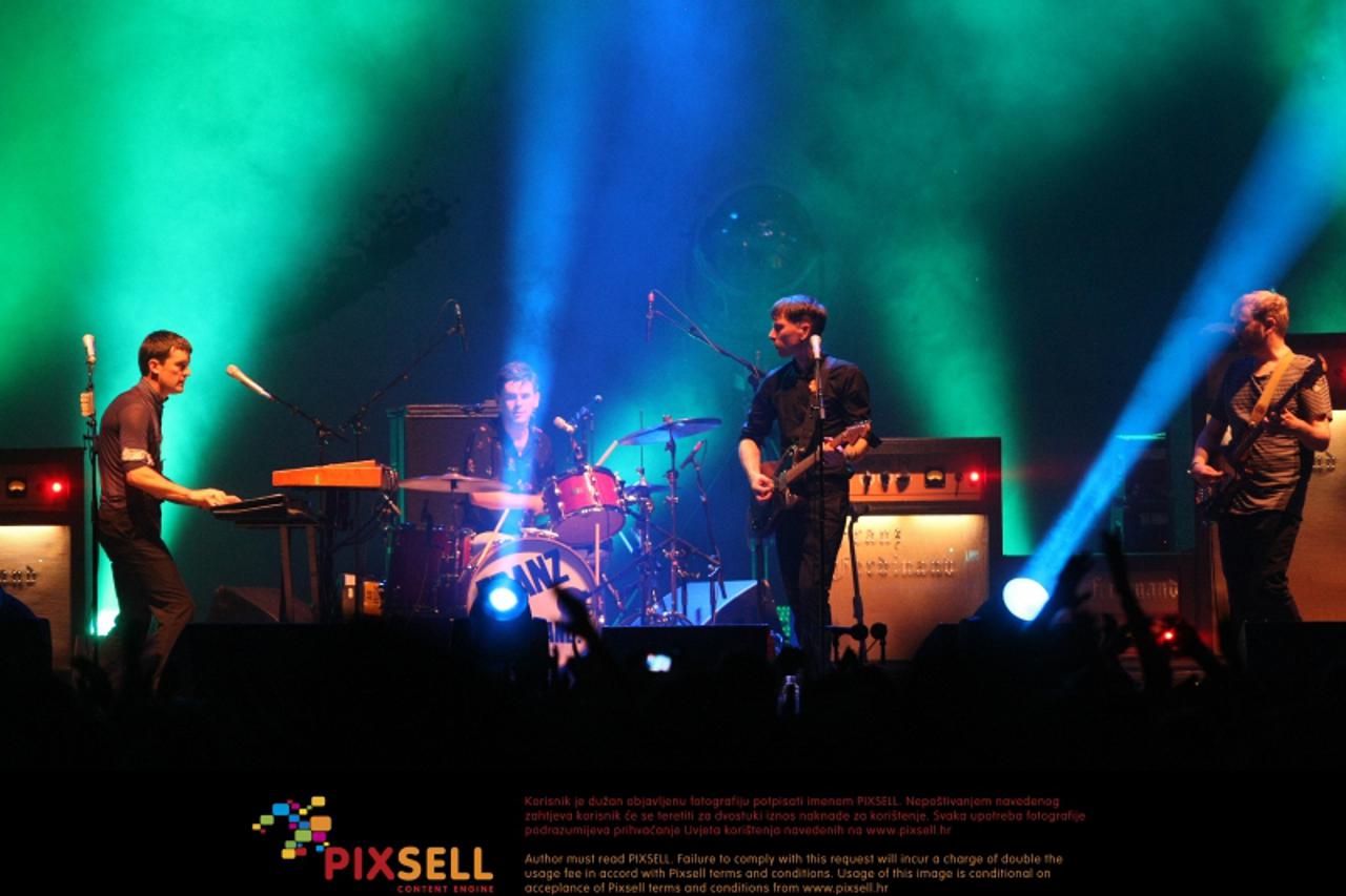 '30.06.2012. Zagreb, Hrvatska - InMusic festival na Jarunu, koncert grupe Franz Ferdinand.  Photo: Petar Glebov/PIXSELL'