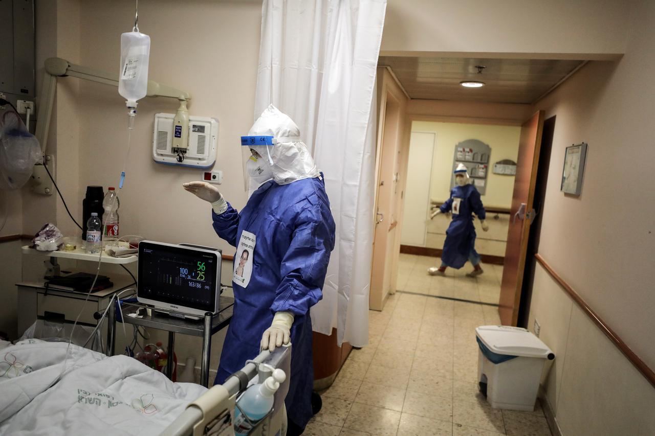 COVID-19 wards in Beilinson hospital in Petah Tikva, Israel