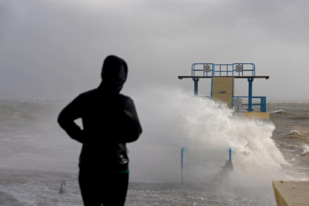 Severe weather during Storm Amy, in Galway
