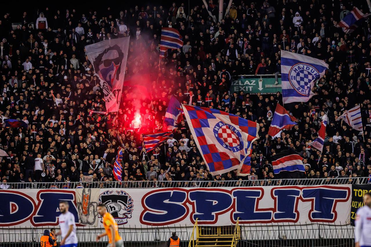 Split: Utakmica HNK Hajduk - NK Varaždin u četvrtfinalu Supersport Hrvatskog nogometnog kupa