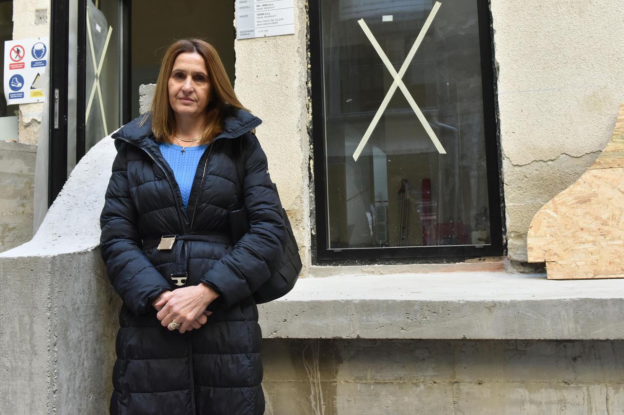 Zagreb: Danira Nakić ispred budućeg Sportskog muzeja u Ilici