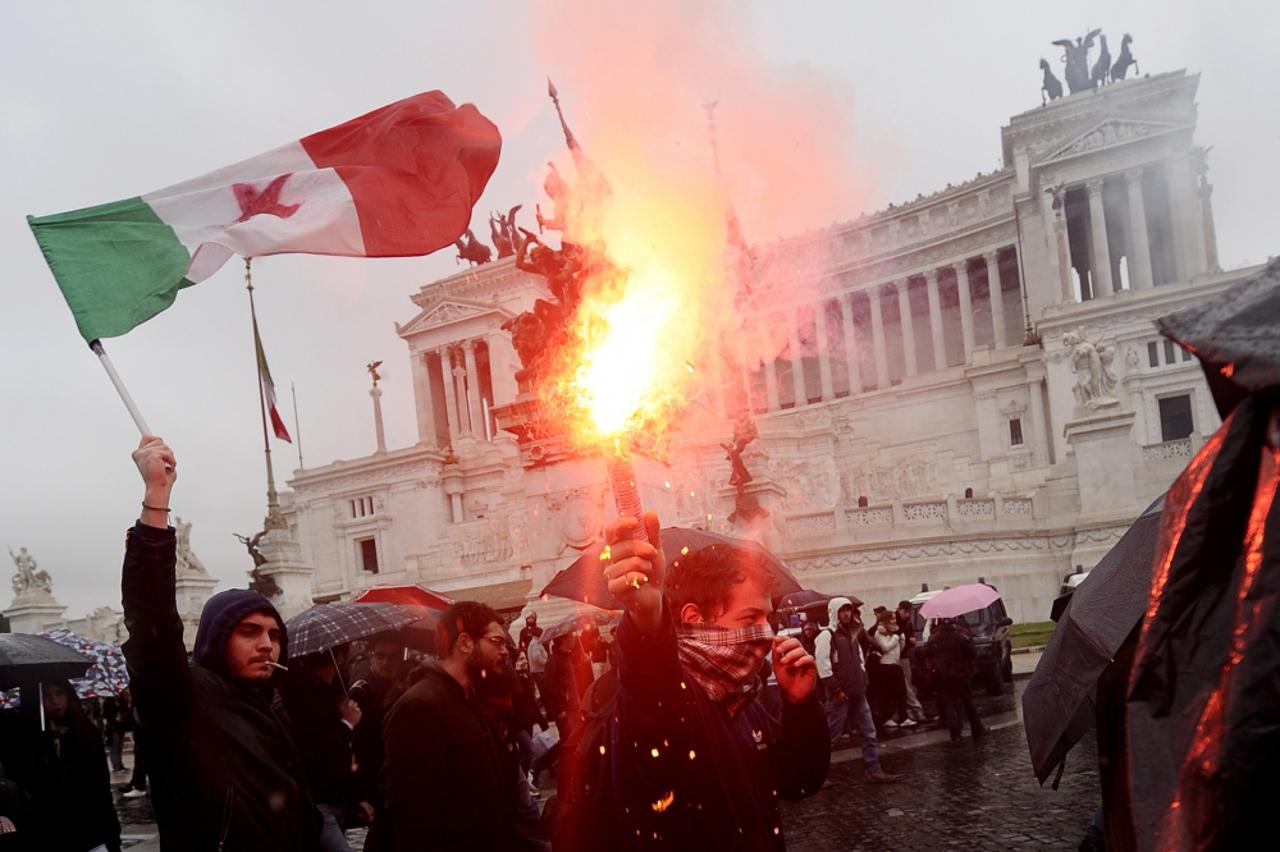 Studentski prosvjedi u Rimu