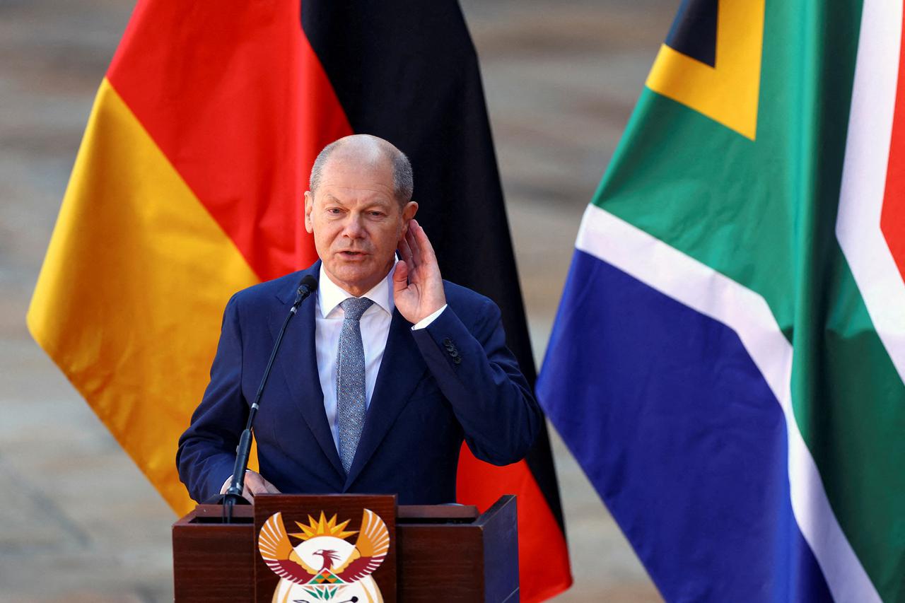 South Africa's President Ramaphosa  and Germany's Chancellor Scholz hold joint news conference