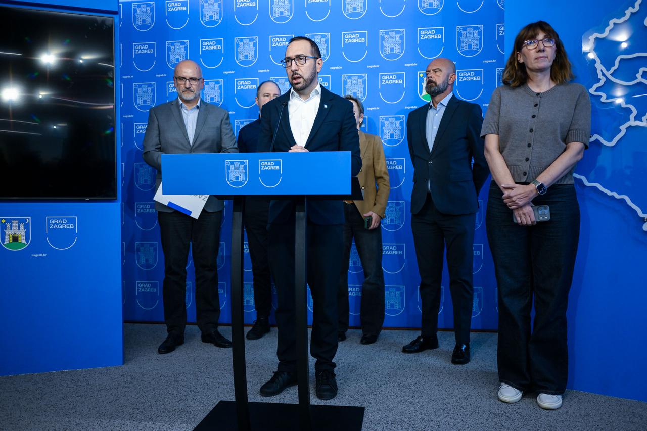Zagreb: Tomislav Tomašević održao je konferenciju za medije na temu štrajka u ZET-u i Holdingu