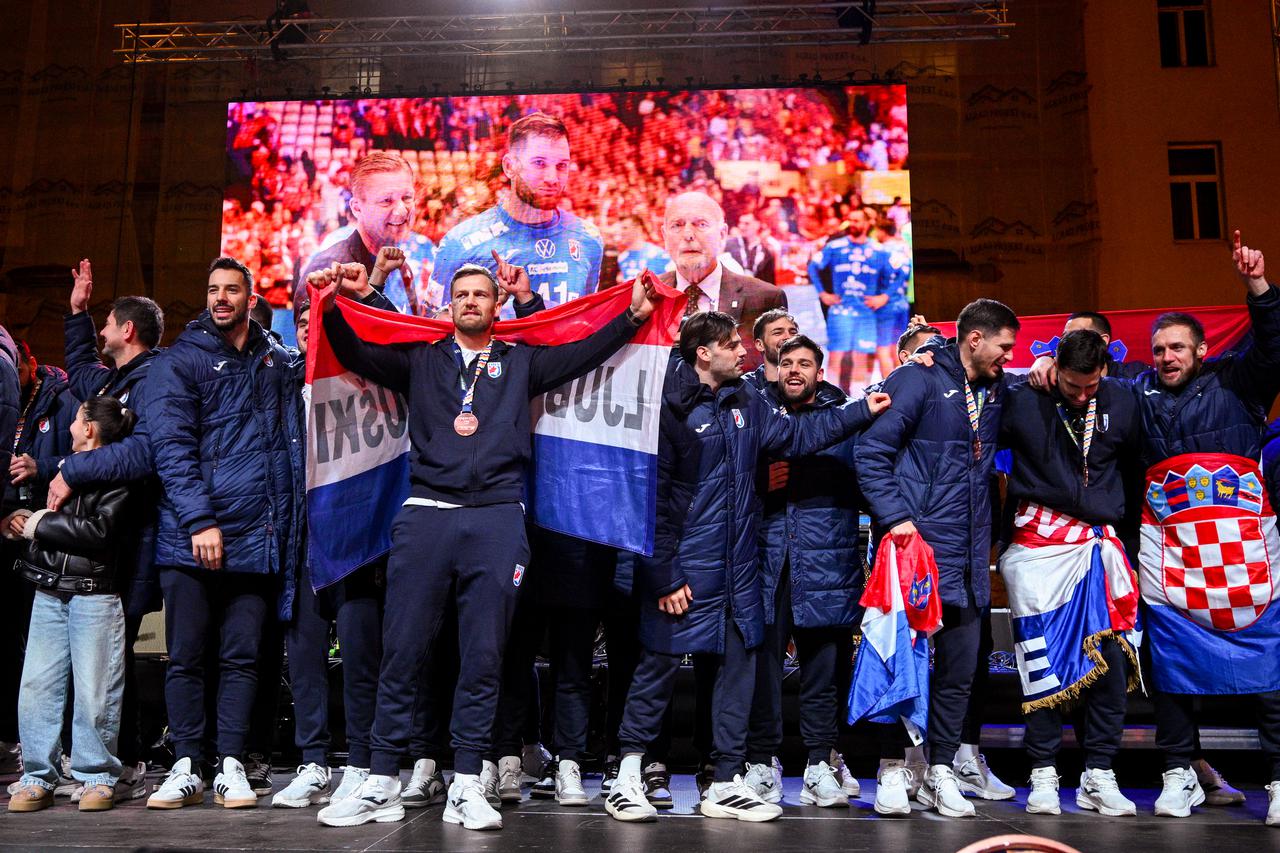 Zagreb: Svečani doček rukometnih reprezentativaca nakon osvojene bronce na Europskom prvenstvu