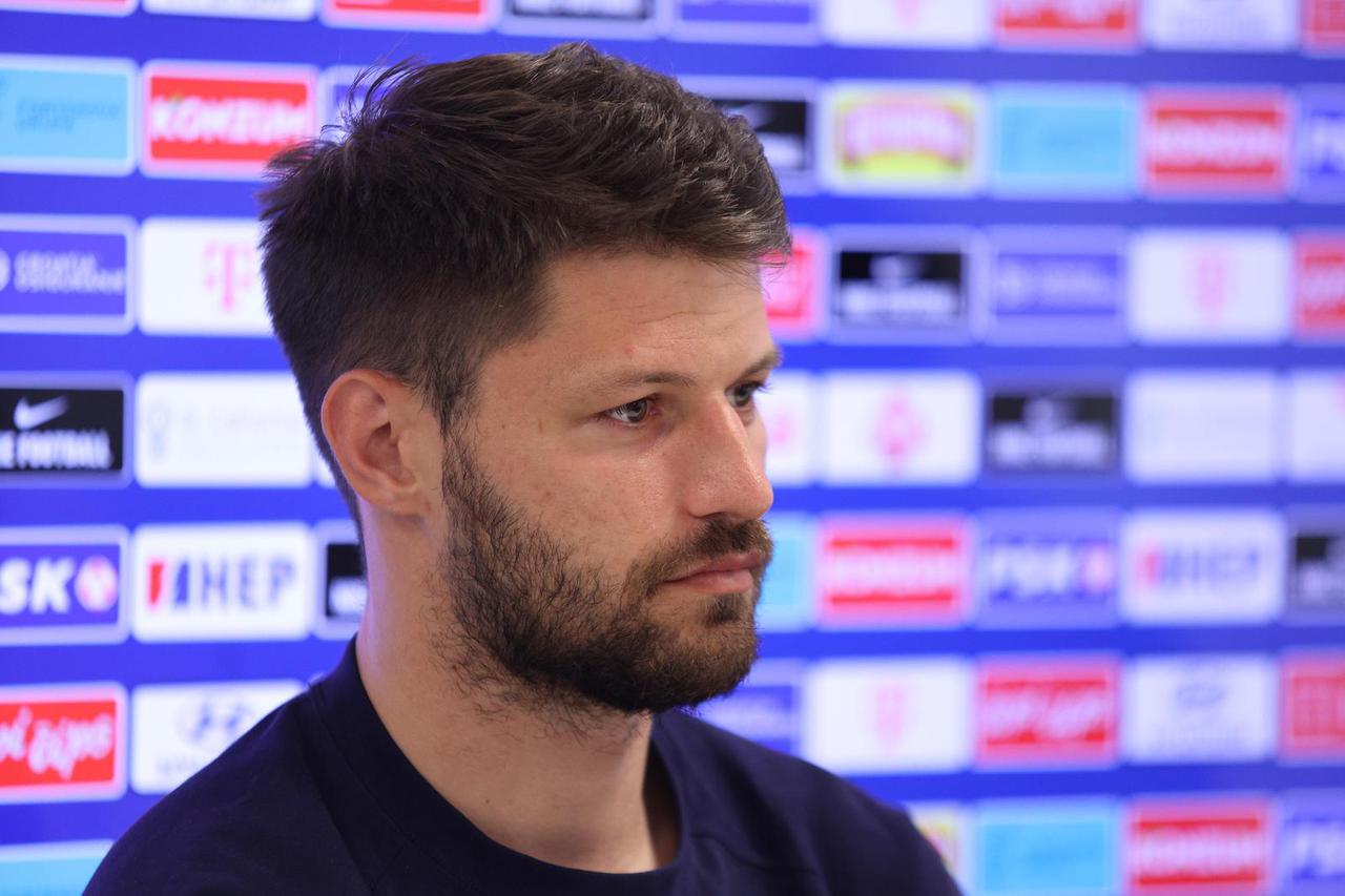 Rijeka: Petar Musa i Bruno Petković na konferenciji za medije Hrvatske nogometne reprezentacije