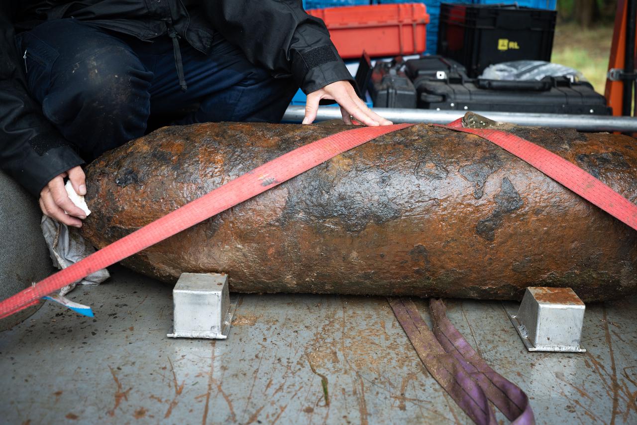 World War II Bomb Found in the Elbe River Near Heidenau