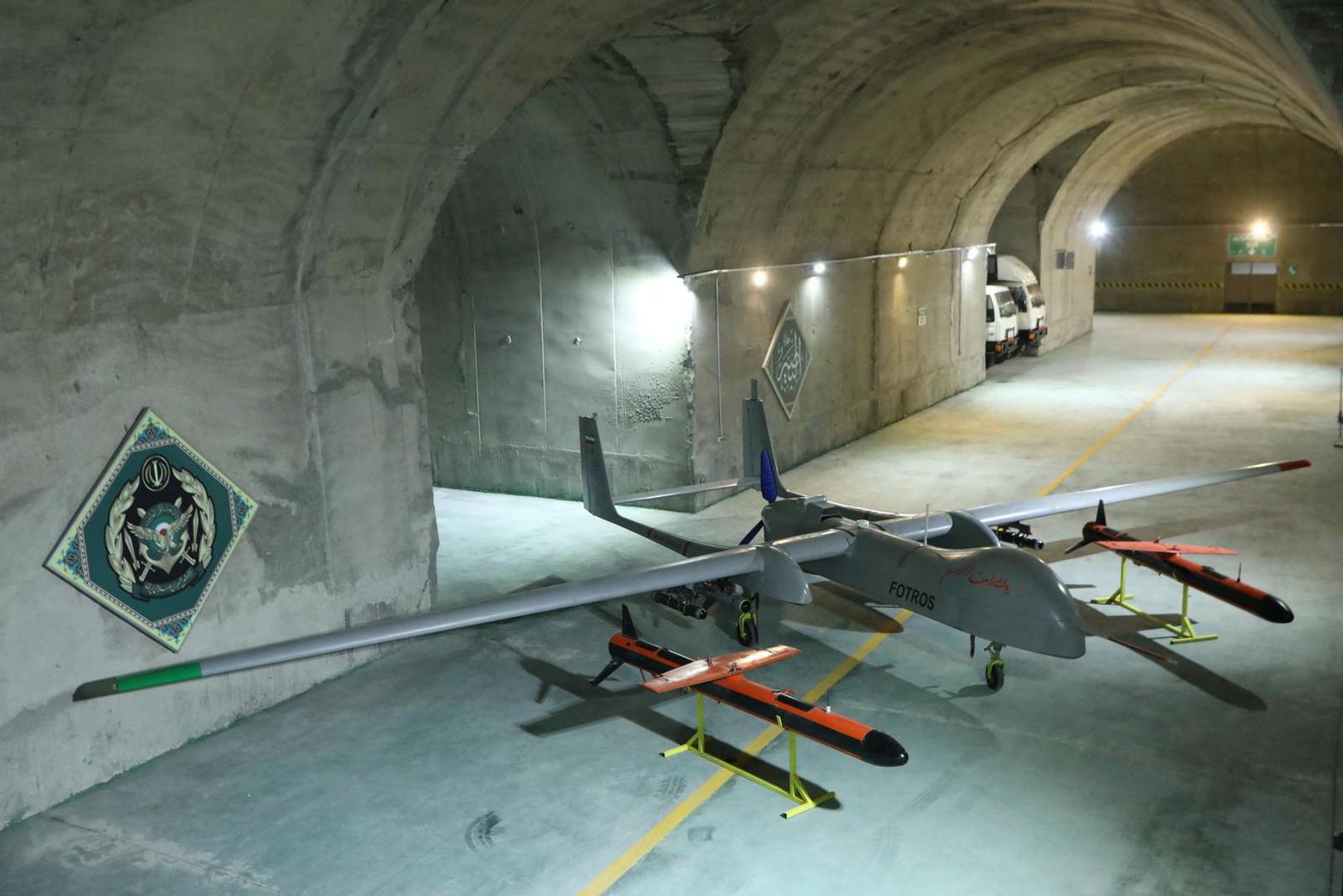 Top-down view of a drone at an underground site at an undisclosed location in Iran, in this handout image obtained on May 28, 2022. Iranian Army/WANA (West Asia News Agency)/Handout via REUTERS ATTENTION EDITORS - THIS IMAGE HAS BEEN SUPPLIED BY A THIRD PARTY. Photo: Wana News Agency/REUTERS