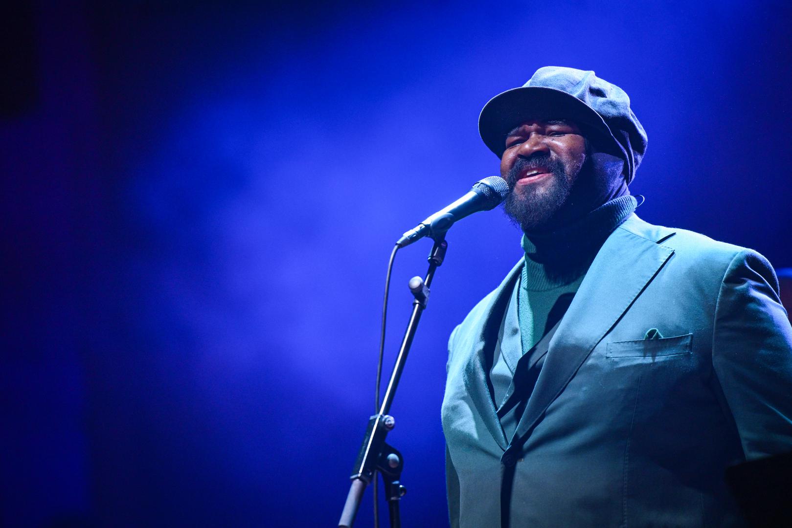 23.01.2026., Zagreb - Nagradjivani americki glazbenik Gregory Porter s bendom u pratnji Zagrebacke filharmonije nastupio  u KD Vatroslav Lisinski povodom otvaranja 17. Zagreb Jazz Festivala.   Photo: Neva Zganec/PIXSELL