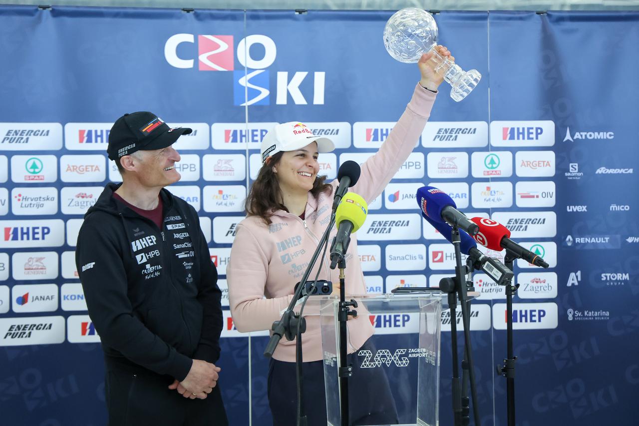 Dolazak Zrinke Ljutić iz SAD-a nakon osvajanja Malog kristalnog globusa