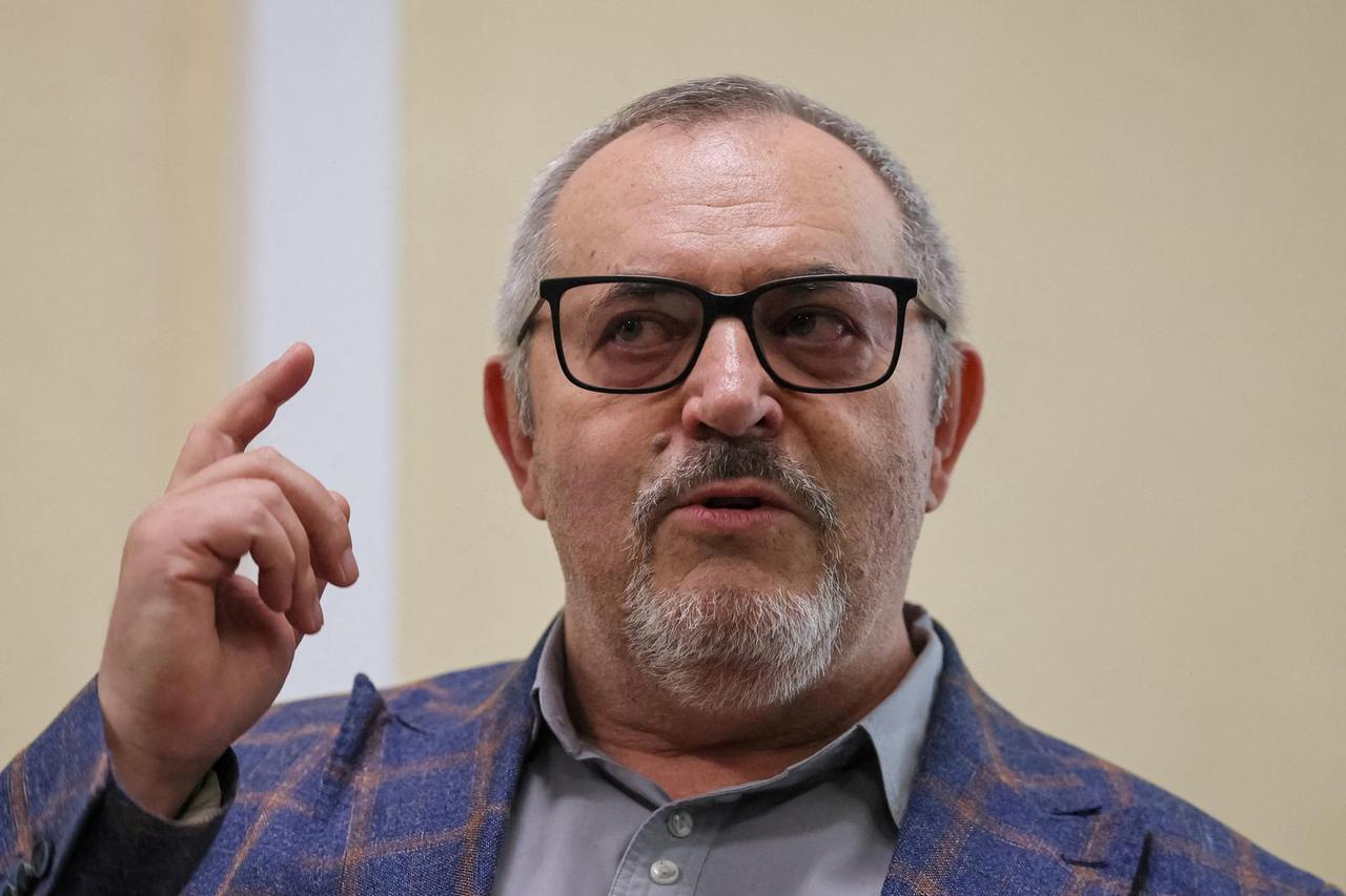 FILE PHOTO: Boris Nadezhdin, an anti-war Russian politician, appears in court in Dolgoprudny