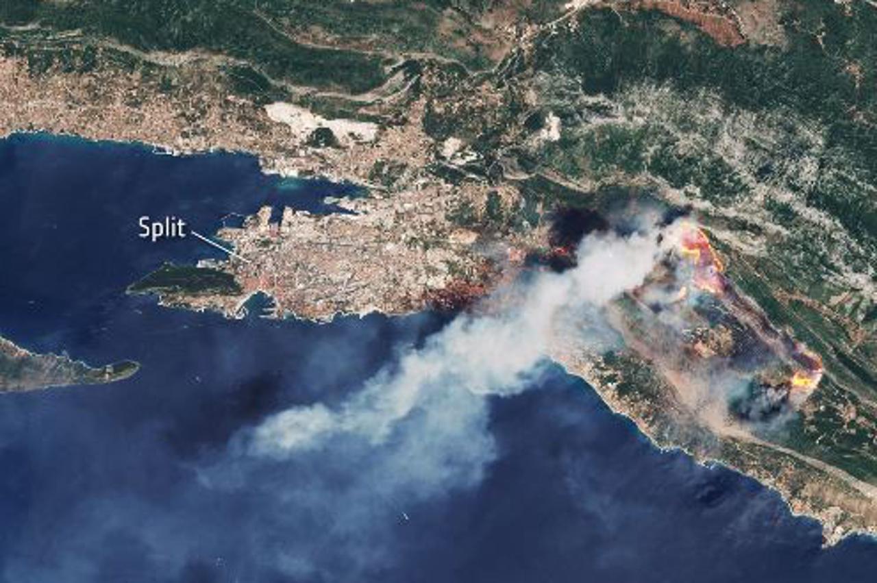 Satelitska snimka požara