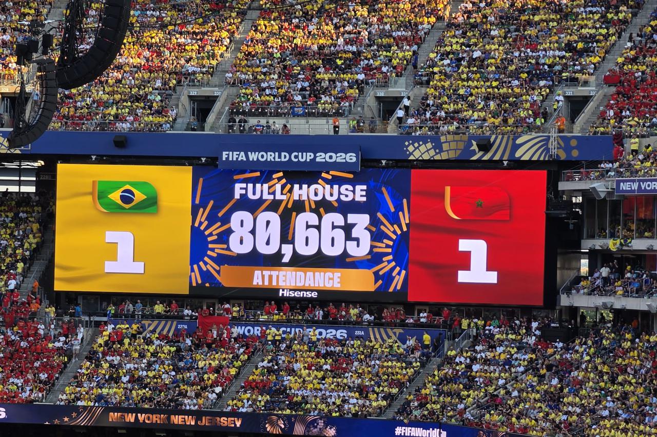Utakmica Brazil - Maroko na stadionu New York/New Jersey na Svjetskom prvenstvu